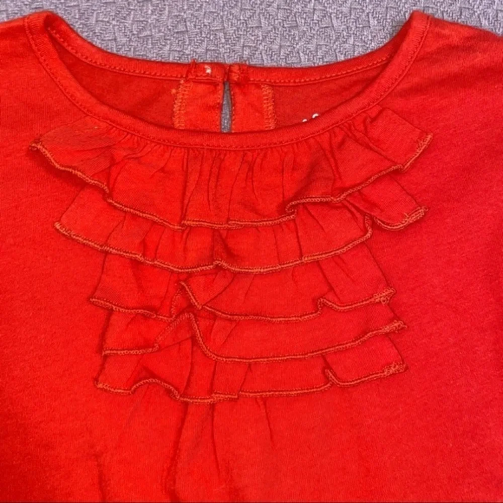 Carter’s ruffled red top girls size 6x‎